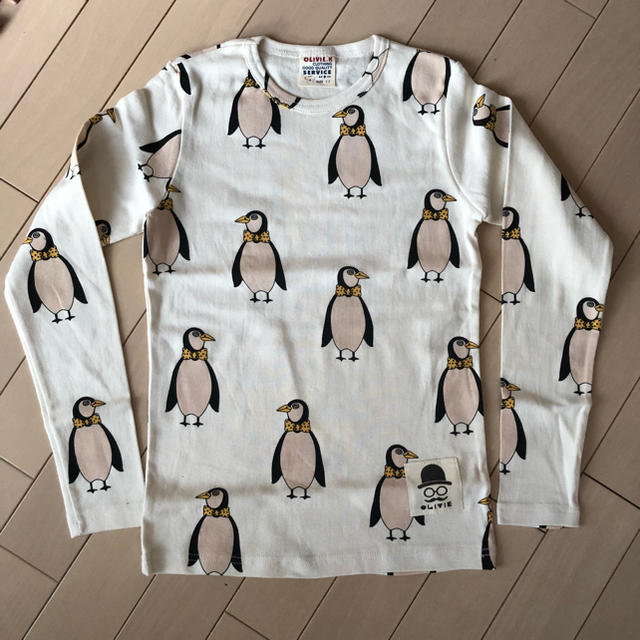 韓国子供服 ペンギン柄カットソー サイズ約140 150センチの通販 By マリコ07 S Shop ラクマ