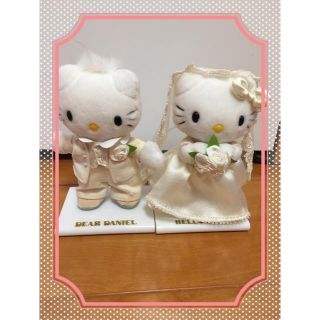 ハローキティ(ハローキティ)の♡ウエディングキティ&ダニエル♡(ぬいぐるみ)