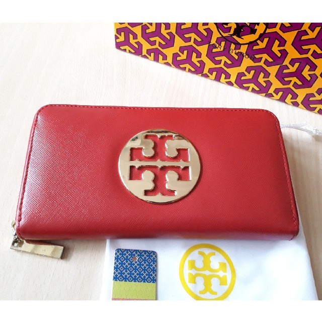 Tory Burch 長財布 レッド 赤【美品】