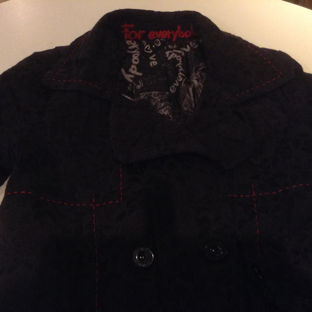 DESIGUAL(デシグアル)のデシグアル 黒 コート レディースのジャケット/アウター(ロングコート)の商品写真