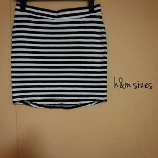 エイチアンドエム(H&M)のH&M ”ボーダーskirt(ミニスカート)