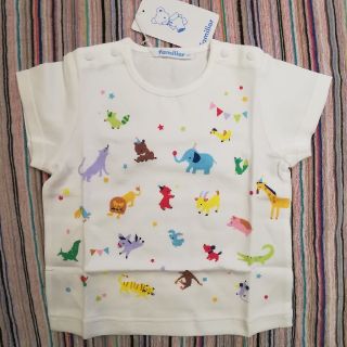 ファミリア(familiar)の【タグ付新品★5940円】ファミリア完売Tシャツ80動物イラスト(Ｔシャツ)