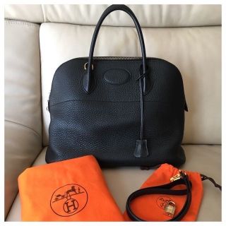 エルメス(Hermes)の極美品★HERMES エルメス ボリード35 黒 トリヨンクレマンス G金具(ハンドバッグ)