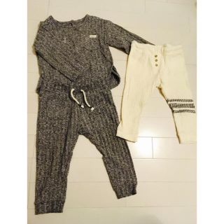 ザラキッズ(ZARA KIDS)のZarababyGirl リブセットアップ&レギンス 2点セット 92㎝(パンツ/スパッツ)