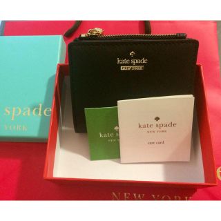 ケイトスペードニューヨーク(kate spade NEW YORK)のKate spade 折り財布 ブラック(財布)