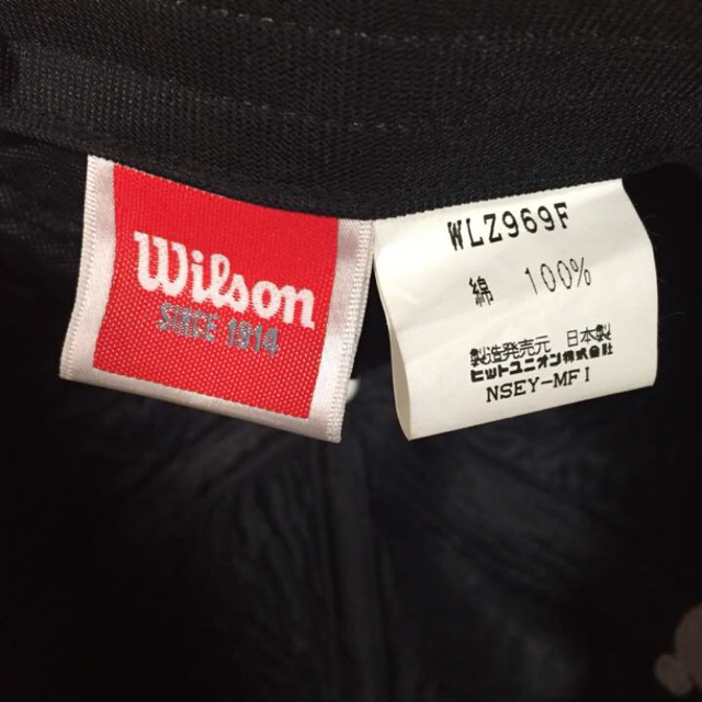 wilson(ウィルソン)のウィルソン 古着 USED キャップ クマ ベア ネイビー 紺 Wilson レディースの帽子(キャップ)の商品写真