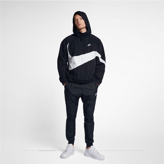 XS□ナイキ NIKE□ANRK アノラック ジャケット ビッグスウォッシュ ...