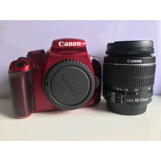 キヤノン(Canon)のCanon EOS kiss x50 焦点レンズ付き レッドボディ(デジタル一眼)