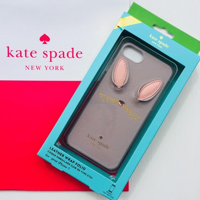 ♡Kate Spade♠️今年大人気のうさぎ顔iPhone7/8用携帯ケース