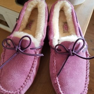 アグ(UGG)のUGG 　アグ　試着のみ　美品　モカシン　ムートン　25(スリッポン/モカシン)