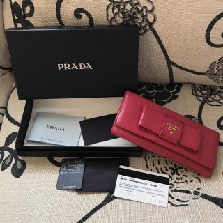 プラダ(PRADA)のPRADA❤︎リボン❤︎長財布❤︎(長財布)