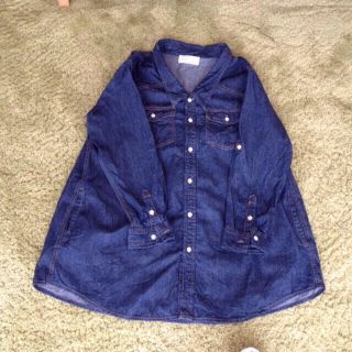 ダブルクローゼット(w closet)のw closet デニムワンピース(ひざ丈ワンピース)