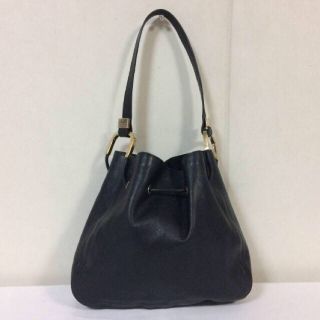 グッチ(Gucci)の【GUCCI】レザー巾着ハンドバッグ(ハンドバッグ)