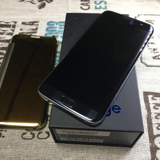 サムスン(SAMSUNG)のau Galaxy S7edge Black Onyx 32GB SIMフリー(スマートフォン本体)