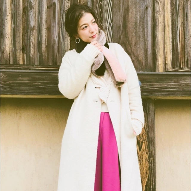 JEANASIS(ジーナシス)のJEANASIS♡カラフルファーティペット レディースのファッション小物(マフラー/ショール)の商品写真