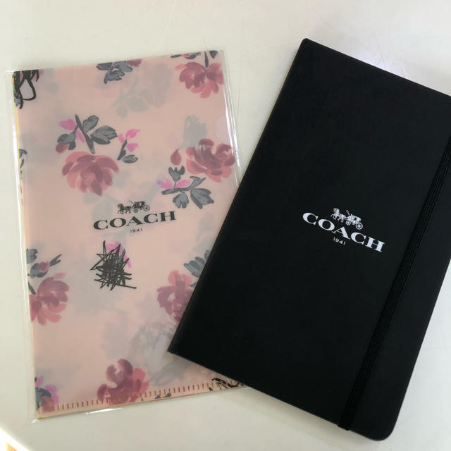 COACH(コーチ)の大人MUSE付録 COACH ノートとクリアファイル3枚 エンタメ/ホビーのアニメグッズ(クリアファイル)の商品写真