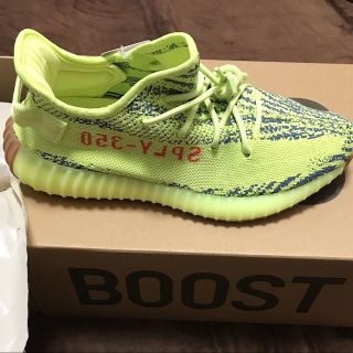 アディダス(adidas)のYEEZY BOOST 350 V2 semi frozen yellow 28(スニーカー)