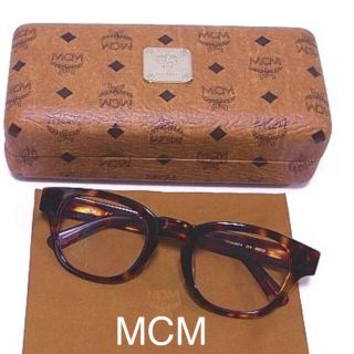 エムシーエム(MCM)のぽんぽん様専用 MCM 眼鏡 メガネ 茶色 セル べっ甲 ケース ロゴ 美品(サングラス/メガネ)