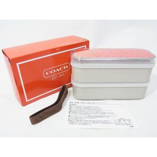 コーチ(COACH)の未使用 コーチ COACH ２段重ね ランチボックス 弁当箱 非売品(弁当用品)