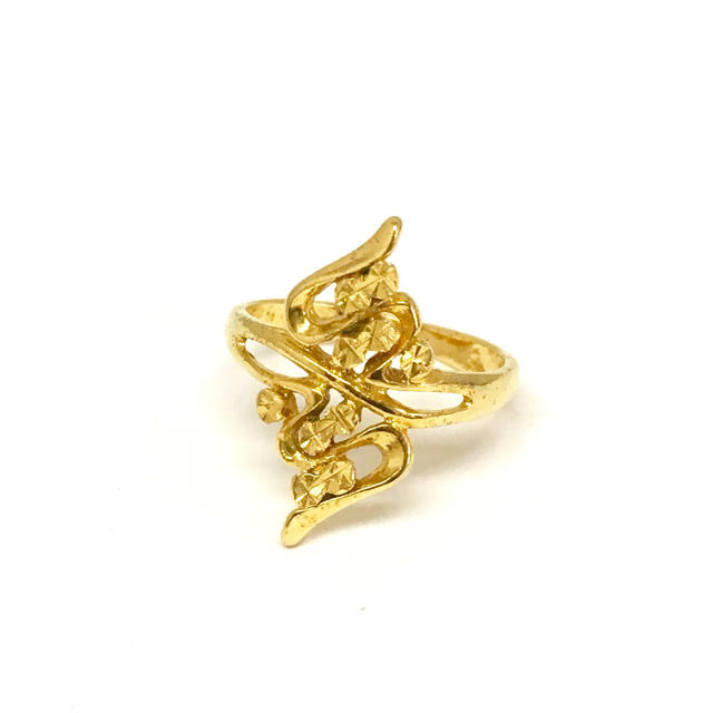 ファッション金色★リング指輪16号/Sサイズ レディースのアクセサリー(リング(指輪))の商品写真