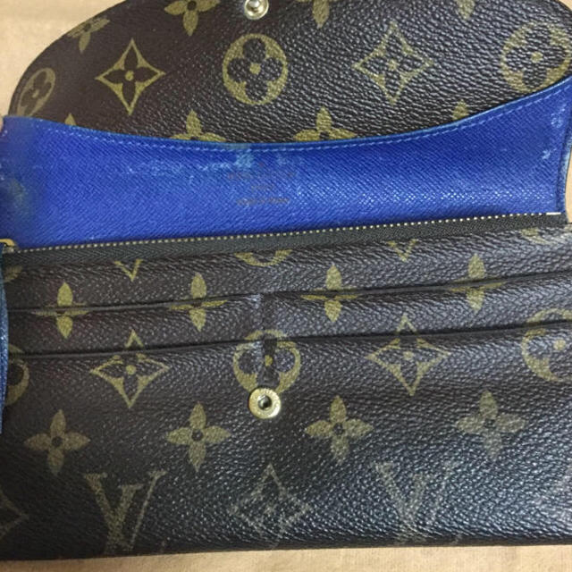 LOUIS VUITTON(ルイヴィトン)のルイヴィトン　ダミエ　長財布　ブルー レディースのファッション小物(財布)の商品写真