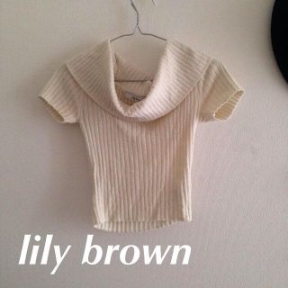 リリーブラウン(Lily Brown)のLily brown 今季 トップス(Tシャツ(半袖/袖なし))