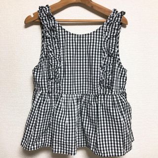 ザラ(ZARA)のzara ザラ チェック柄トップス(カットソー(半袖/袖なし))