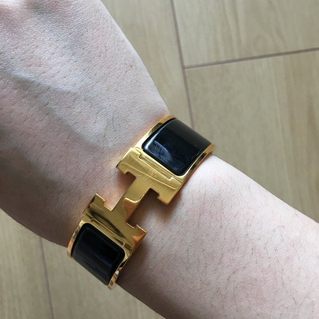 輝い Hermes - Clic Clac H bracelet ブレスレット/バングル