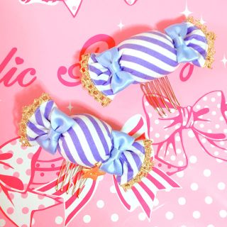 アンジェリックプリティー(Angelic Pretty)の【お値下げ中】アンジェリックプリティ キャンディ コーム(ヘアゴム/シュシュ)