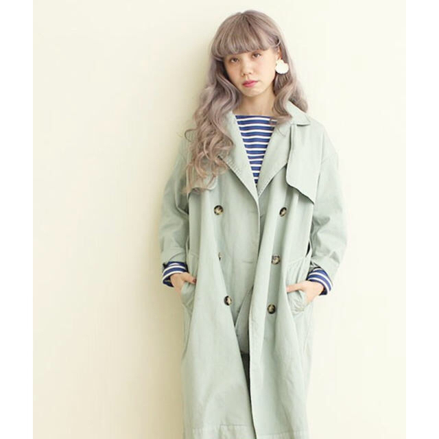 Dot and stripes トレンチコート