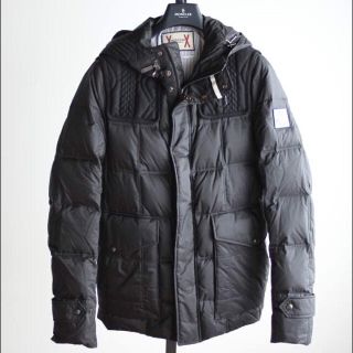 モンクレール(MONCLER)の⭕️しずぽん様【超希少】極上品 最上級ライン ガムブルー リブ編みニット切り替え(ダウンジャケット)