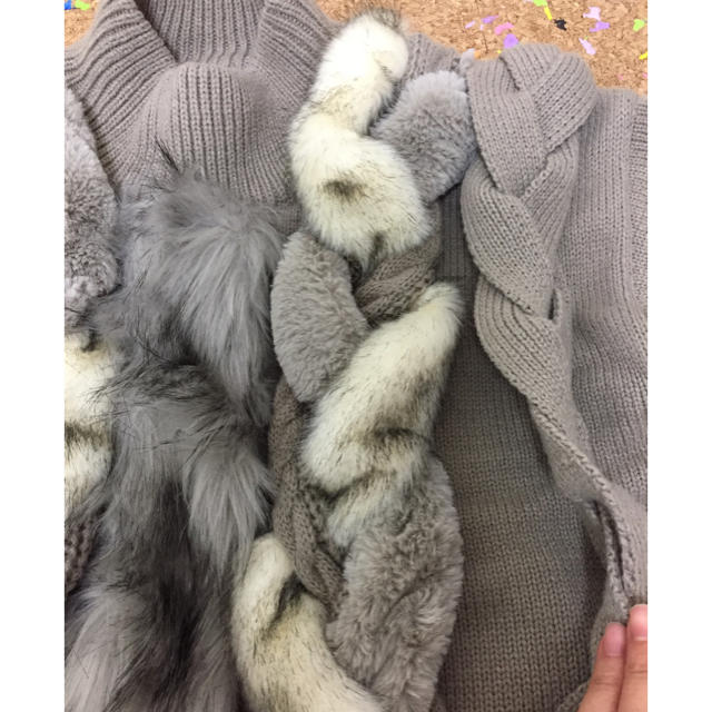 Ameri VINTAGE  FUR BRAID CABLE KNIT レディースのトップス(ニット/セーター)の商品写真