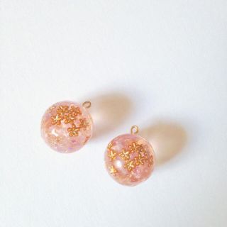 ラッピング無料☆寒桜の輝き＊イヤリング/ピアス(イヤリング)