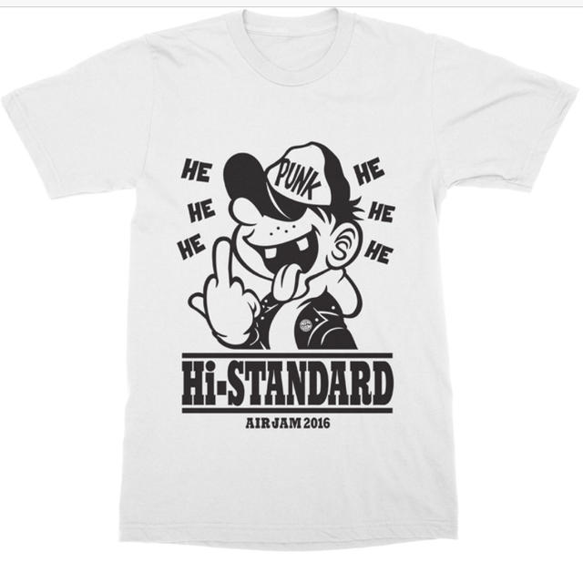 HIGH!STANDARD(ハイスタンダード)の【Hi－STANDARD×AIRJAM】ハイスタコラボTシャツ(M) エンタメ/ホビーのタレントグッズ(ミュージシャン)の商品写真