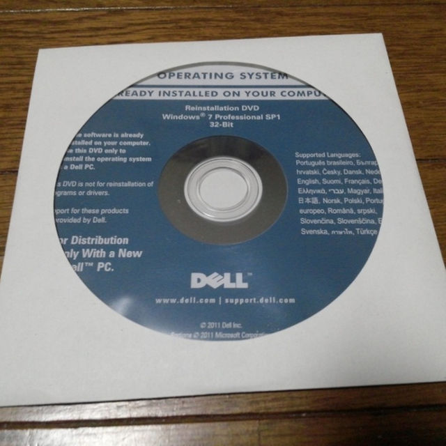 DELL(デル)の★DELL Windows 7 32BIT（日本語正規版）再インストールDVD★ スマホ/家電/カメラのPC/タブレット(その他)の商品写真