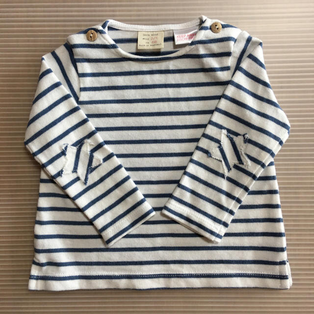 ZARA KIDS(ザラキッズ)のZARA  ボーダーシャツ キッズ/ベビー/マタニティのベビー服(~85cm)(Ｔシャツ)の商品写真