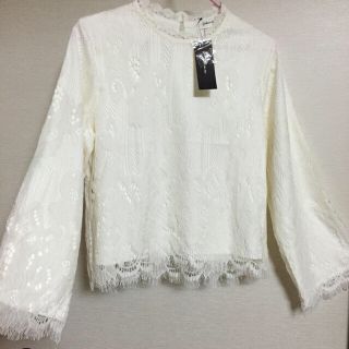 ダブルクローゼット(w closet)のレーストップス(カットソー(長袖/七分))