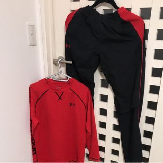 アンダーアーマー(UNDER ARMOUR)の☆美品☆アンダーアーマー ロンT パンツ セット yxl(その他)