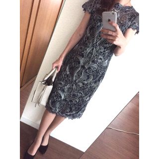 タダシショウジ(TADASHI SHOJI)の【新品】定価80,000円♡タダシショウジ サイズ6 ワンピース(ひざ丈ワンピース)