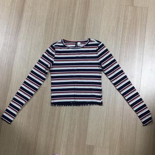 エイチアンドエム(H&M)のH&M マルチボーダーカットソー(カットソー(長袖/七分))