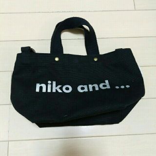 ニコアンド(niko and...)のniko and ... ミニトートショルダーバッグ ブラック(ショルダーバッグ)