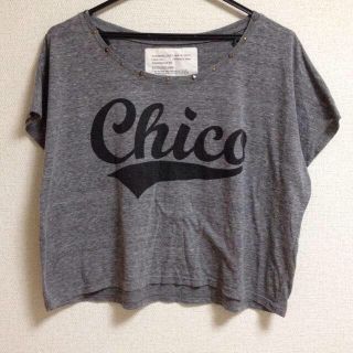 フーズフーチコ(who's who Chico)のchico ショート丈Tシャツ(Tシャツ(半袖/袖なし))