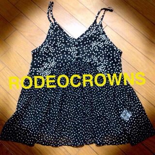 ロデオクラウンズ(RODEO CROWNS)のRODEOCROWNS♡ドット柄キャミ(キャミソール)