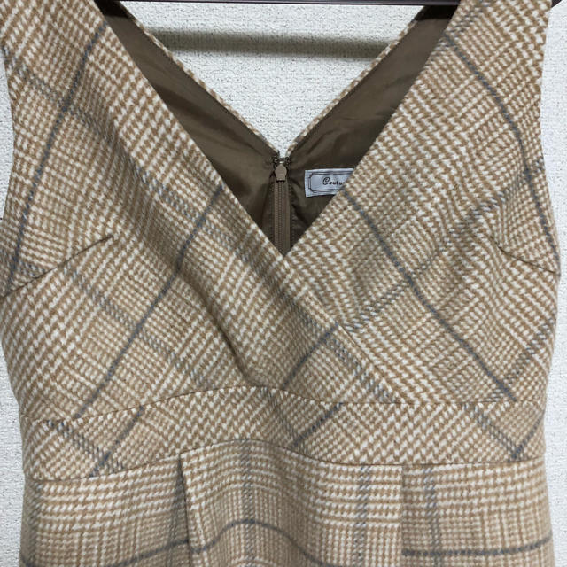Couture Brooch(クチュールブローチ)のチェック柄ジャンパースカート レディースのワンピース(ひざ丈ワンピース)の商品写真