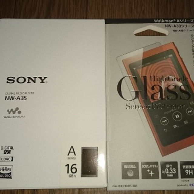 SONY Walkman NW-A35 16G & ガラスフィルム付き　新品未開