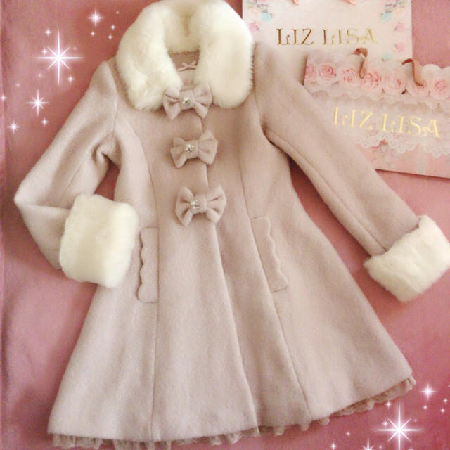 LIZ LISA - ☆リズリサLIZLISA☆襟&袖口ファー☆トリプルリボン LIZ LISA - ☆リズリサLIZLISA☆襟&袖口ファー☆トリプルリボン