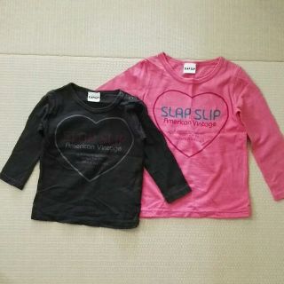 ベベ(BeBe)のSLAP SLIP ロンTセット110&90(Tシャツ/カットソー)