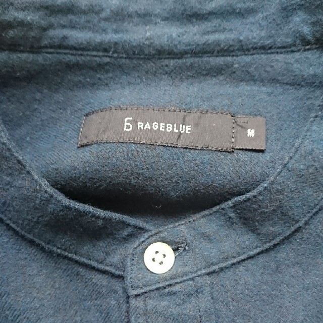 RAGEBLUE(レイジブルー)のバンドカラーシャツ RAGEBLUE 未使用 Mサイズ 【値下げ】 メンズのトップス(シャツ)の商品写真