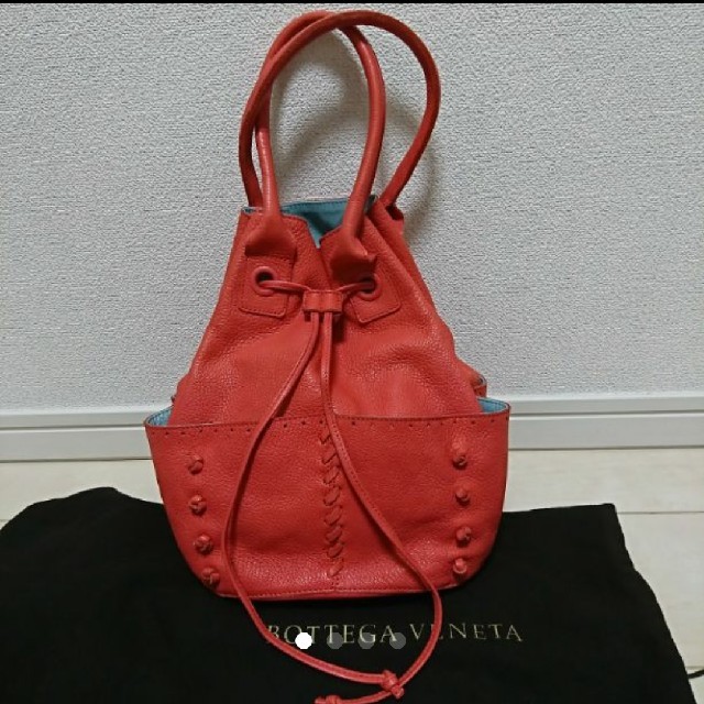 ボッテガ・ヴェネタ Bottega Veneta 巾着 ピンク 未使用