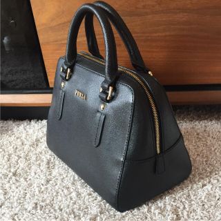 FURLA ハンドバッグ ミニボストン エレナ ブラック